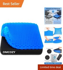 Cooling Gel Seat Cushion – Extra Large 18.9×17.7 for Pain Relief & Comfort