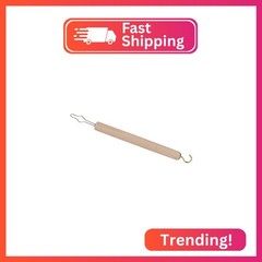 DMI Dressing Stick, Button Hook and Zipper Pull, Durable Wood Handle, Dressing A