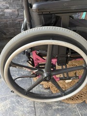 Quickie 2 Folding Wheelchair With Xcore Wheels & In Pink Xl Size Free Shipping!