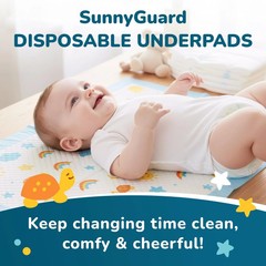Disposable Changing Pads for Baby 13 x 18 Inches, 50 Diaper Changing Pad with…