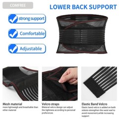 Back Brace Herniated Disc Lumbar Support Belts Lower Pain Support Relief Girdle