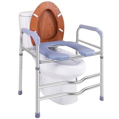 Raised Toilet Seat w/ Handles 400lb Adjustable Height & Width New w/o Box