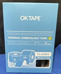 OK TAPE PRO Kinesiology Tape – 2inch x Long Roll 16ft Free Cut Tape – 2 Rolls