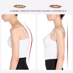 WEEOATAR Upper Back Support Posture Corrector Strap Trainer, S, Black
