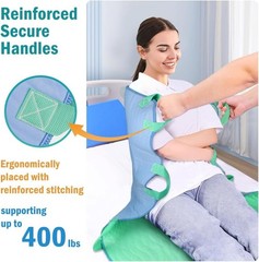 34×36 Inch Waterproof Reusable Bed Pad with Handles for Patient Lifting Transfer