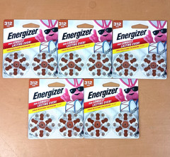 5 12-packs ENERGIZER 312 1.45V Hearing Aid Battery Exp 12/2029 – 60 Batteries