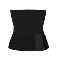 Wrapped Elastic Detachable Body Slimming Tummy Control Belt, 1PCS for (Black)