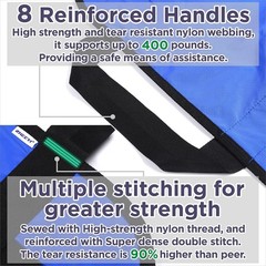 Double-Sided Nylon Transfer Sheet 48″ x 40″ – Caregiver Essential in Blue