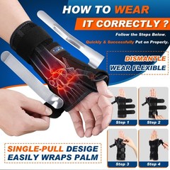 Wrist Brace with Thumb Support,Thumb Spica Splint Left Hand for De Quervain’s…