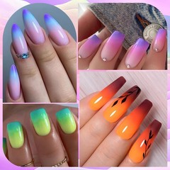 Meet Across Color Changing Gel Nail Polish 12 Colors Pink Blue Purple Orange