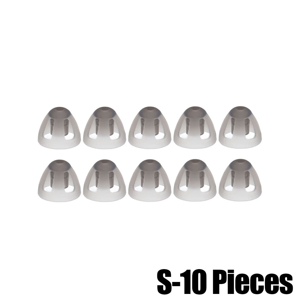 10 Pcs Lot Hearing Aids Dome Soft Open Domes Black Layer Replacements Eartip