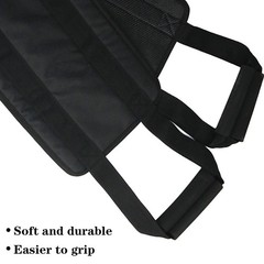Transfer Nursing Sling for Patient Elderly Safety Lifting 79*23.8CM, Black