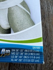 SportAid Athletic Supporter White Mens M (Waist circum. 32-38″)