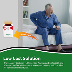 Smart Caregiver Wireless Bed Alarm System with Remote Monitor & Pill Box