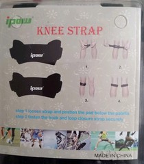 IPOW 2 Pack Knee Pain Relief & Patella Stabilizer Strap One Size, Black