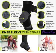 Ankle Brace Support Compress Sleeve Foot Tendon Plantar Fasciitis For Men Women