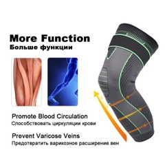 Leg Support Brace With Strap Thigh High Compression Sleeve Socks Pain Relief