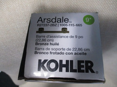 KOHLER – 9 in. Grab Assist Bar – Arsdale K-R27237-2BZ – Oil Rubbed Bronze 300Lb