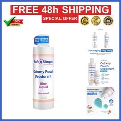 Safe n‘ Simple Ostomy Deodorant Classic Blue – Odor Eliminator 8 Fl Oz