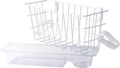 16×5.5×7 in Walker Basket with Cup Holder, Easy Install, Rust-Resistant