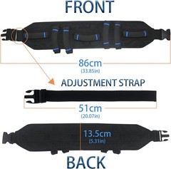 Gait Belts Transfer Belt for Seniors with 7 Handles, Gate Belt for Elderly Lift