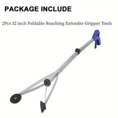 2Packs Garbage Picking Tool 81cm/ 32Inch Long Hand Picker Aluminum
