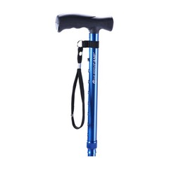 HurryCane Freedom Edition Adjustable Folding Cane Blue Mobility Aid- FREE SHIP