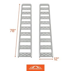 Heavy Duty Straight Ramps – Rustproof Aluminum, 1,250 lb Capacity for Equipment