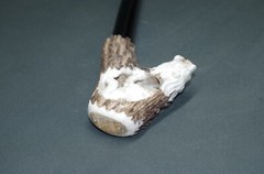 Classy Walking Stick Strolling Stick With Hirschhorn Handle Lion 31 1/2in