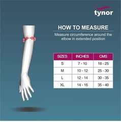 Tynor Elbow Support Provides Compression Relief From Inflammation & Stiffnes FS