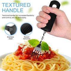 Adaptive Utensils Set, 4-Piece Weighted Silverware for Hand Tremors and Arthr…