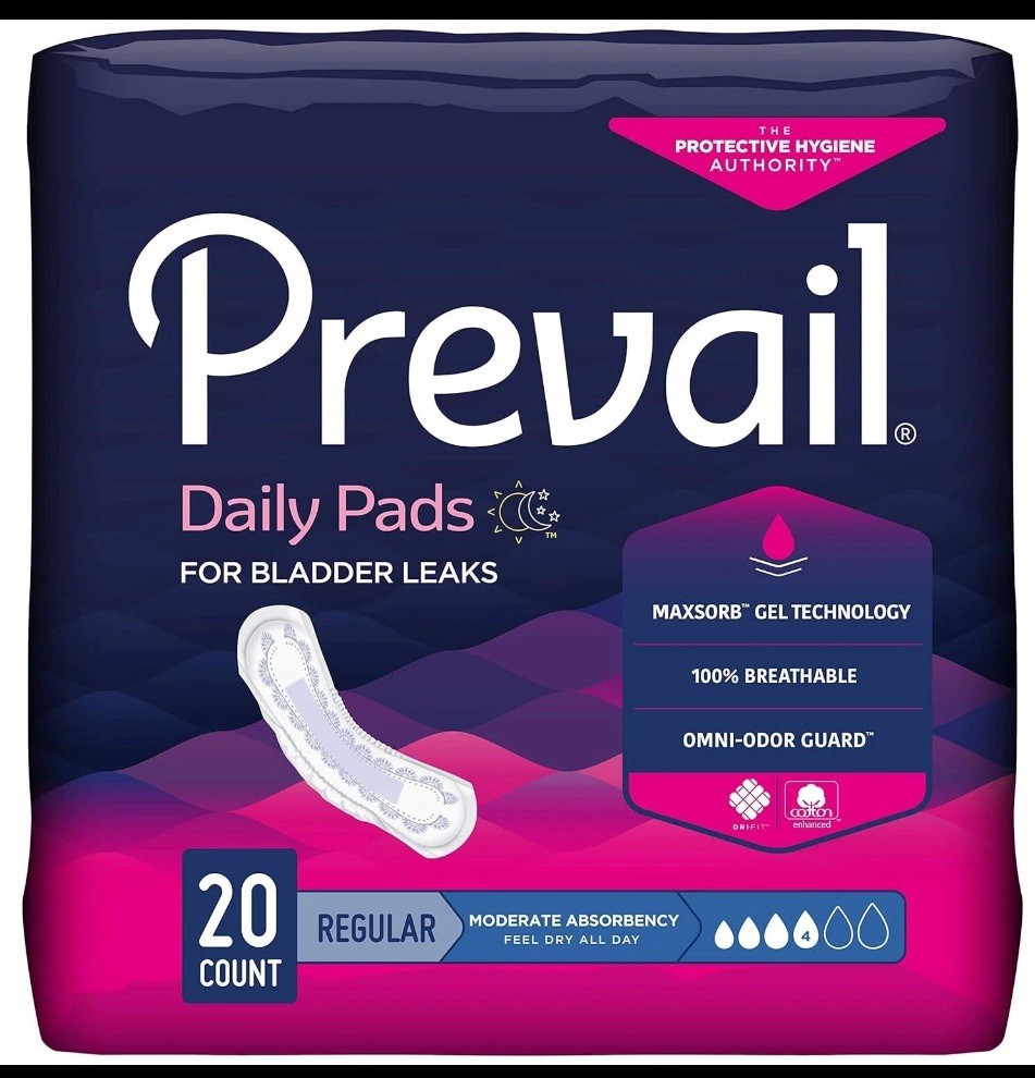 Prevail Daily Pads Discreet Bladder Protection Pads – 20ct