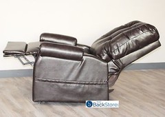 New ChestNut Vinyl Easy Comfort FC-201 Power Electric Lift Chair Motion Recliner