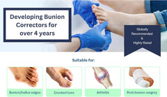 Caretras 2-Pack Bunion Corrector for Women & Men, Orthopedic Bunion Splint for H