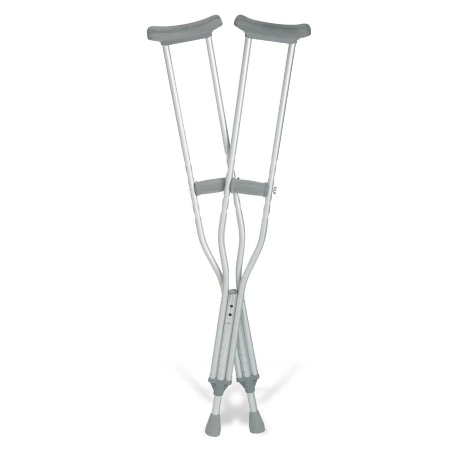 GUARDIAN Aluminum Push Button Adj CRUTCHES Youth/ Adult 5’2″ to 5’10“ TAA80536