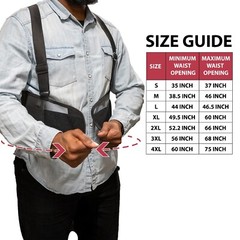 Lifting Support Weight Belt, Lower Back Brace Protects, Black (Pack of 1)