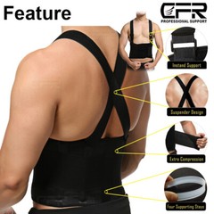 Back Brace Lower Lumbar Support Waist Suspender Belt for Heavy Duty Lifting Pain