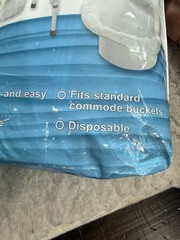 TidyCare Universal Disposable Commode Toilet Chair and Bedpan Liners | 48-Pack