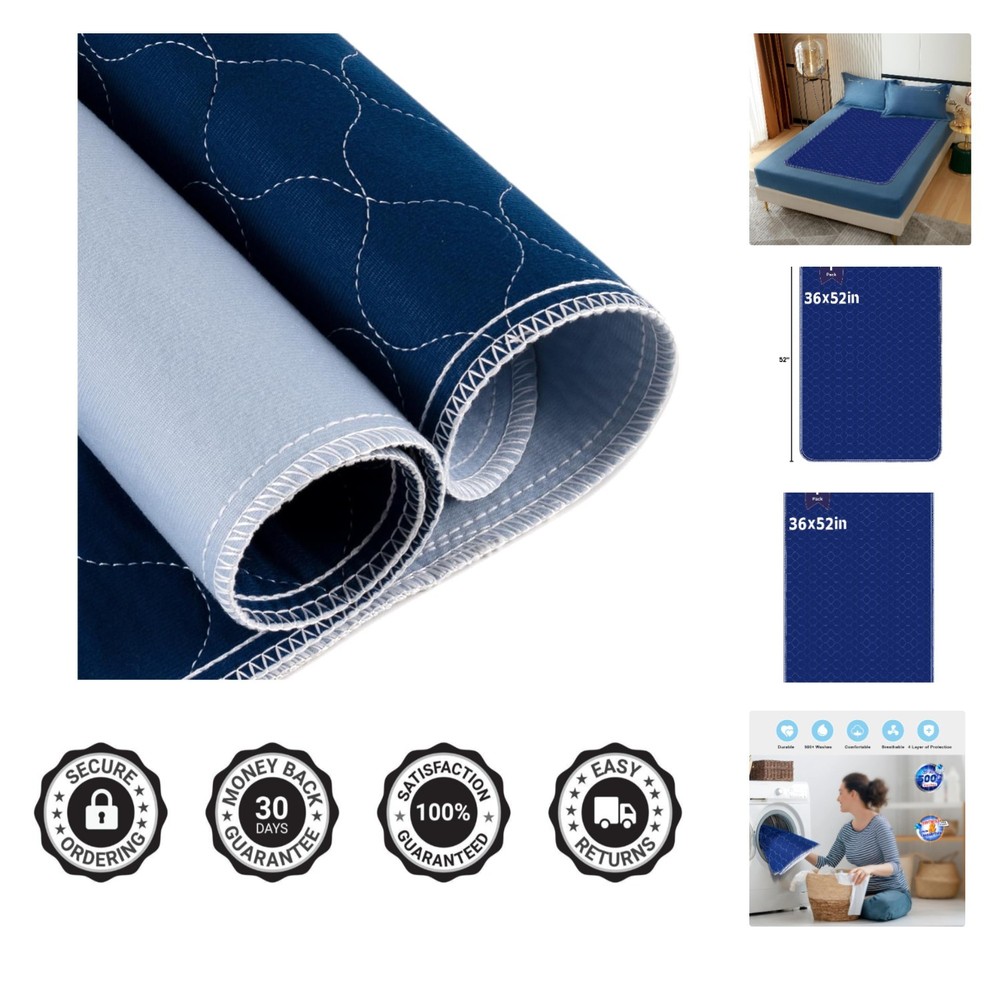 Durable Washable Underpads 36×52 for Incontinence – Safe, Comfortable & Stylish