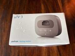 Unitron uTV3 Wireless TV Transmitter Connect Hearing Aids & Charging Dock Base