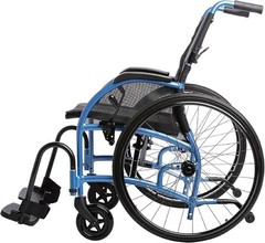 Strong back folding lightweight wheelchair