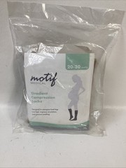 BEIGE MATERNITY COMPRESSION SOCKS Large 20-30 mmHg Gradient Compression NEW