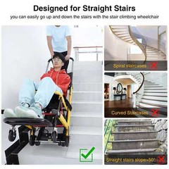 Motorized Stair Climbing Wheelchair Stair Lift Chair Elevator Max 440 lbs Load