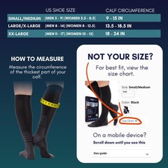 Compression Socks 20~30 mmHg for Men & Women, Travel, Nurses, Sports