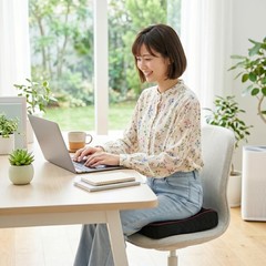 MORIPiLO Pelvic Support Cushion, Memory Foam, Seat Cushion, Posture Correction,