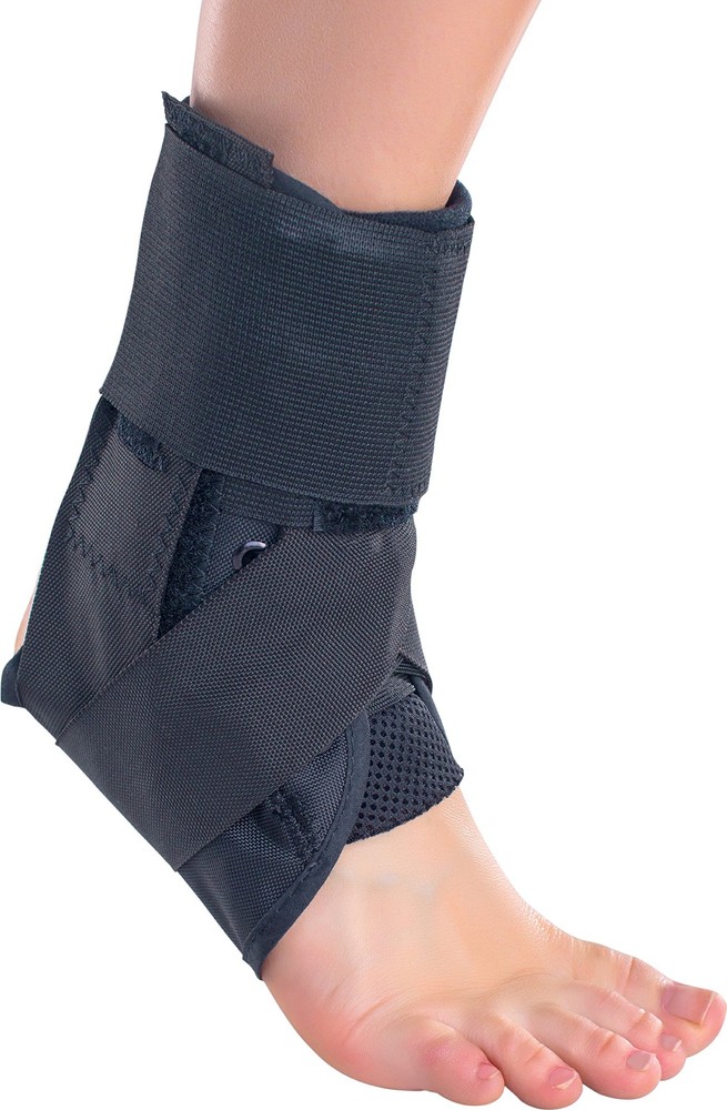 ProCare Stabilized Ankle Support Brace, Medium (Pack of 1), Black