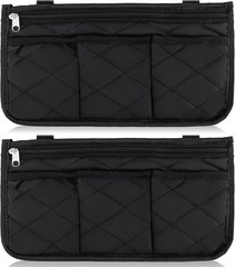 Wheelchair Side Bag, Black Walker Bag, Waterproof Armrest Pouch
