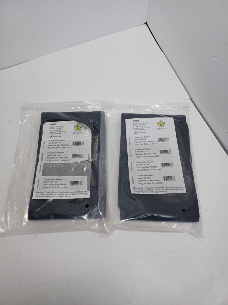(2) Dr Medical DRMS Suspension Sleeve Knee KB-139 One Size Fits Most, Code L2397