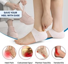 Washable Gel Heel Protectors for Immediate Pain Relief – Great for Daily Use