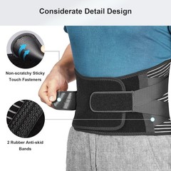 Durable Back Belt with Silicone Anti-Skid Bands